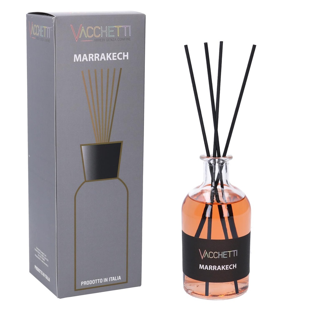 Profumatore per ambienti in vetro 250 ml marrakech cmø6h24