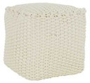 Puff quadrato in corda qi-0014 40x40x40 cm