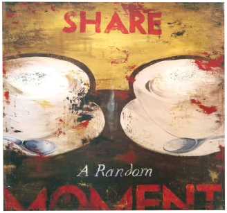 Quadro Disegno Tazze AW-1787 91x91x4 cm