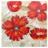 Quadro Fiore Rosso YC-1958A 100x100 cm