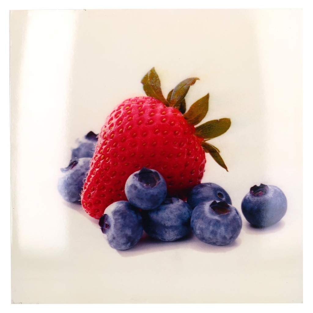 Quadro fragola e mirtilli cm40x40