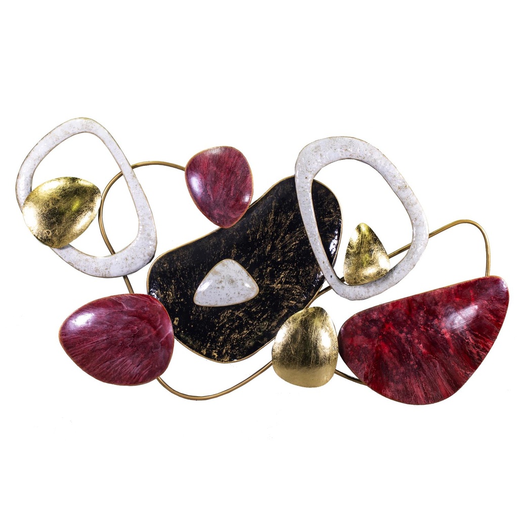 Quadro in Metallo Rosso 120x70x9,5 cm