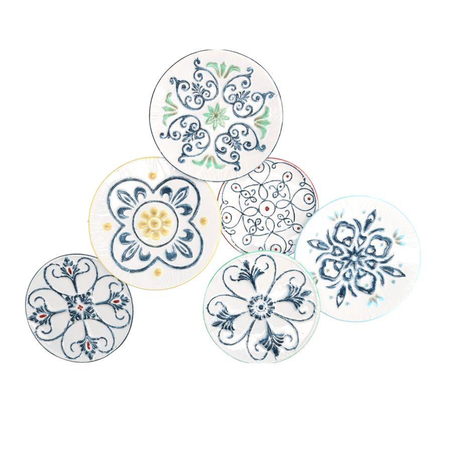 Quadro Metallo 6 Piatti - 70 x 90 x 6 cm