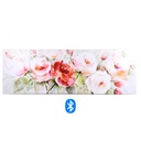 Quadro Moderno Stampa Bluetooth Rose Rosa 150x50x4 cm