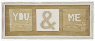 Quadro portafoto e messaggi cm.52 x 1,5 x 22