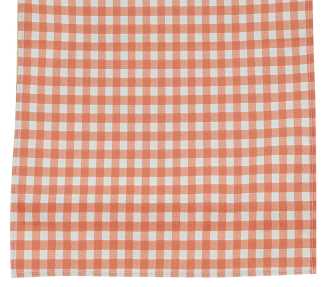 Runner quadretti arancio cm. 45x140