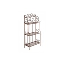 Scaffale 3 Piani Melanie Marrone cm 124 h