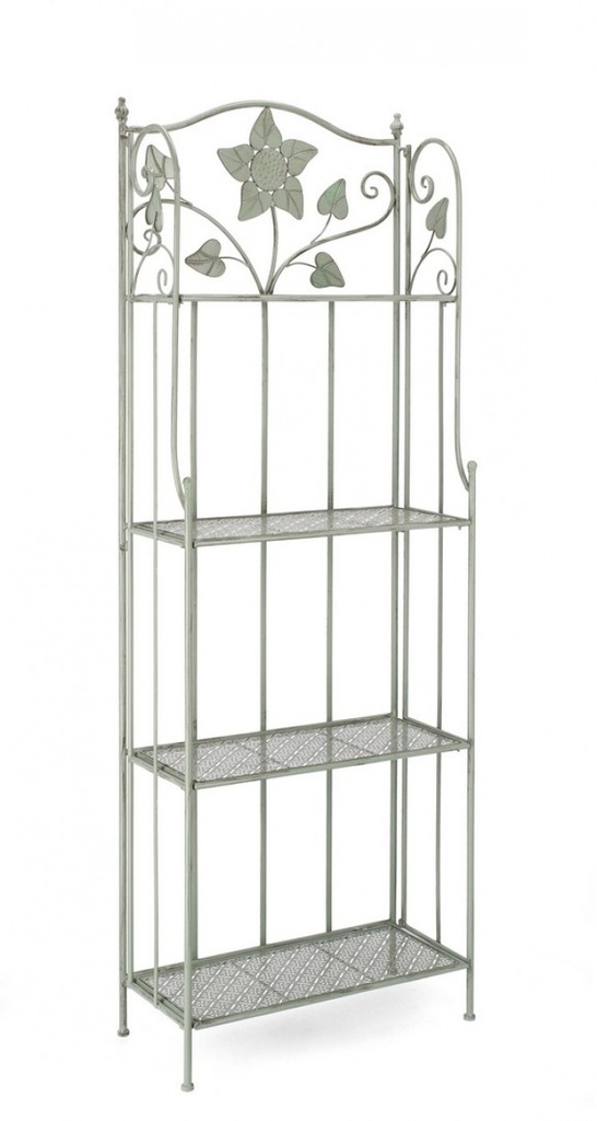 Scaffale Pieghevole Harriet Salvia 4P - 59x28x167 cm