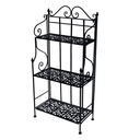 Scaffale Metallo Jessica Nero 3P - 59x29x118cm