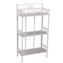 Scaffale Metallo New Jessica 3 Piani Bianco Brush 47x23,5x90 cm
