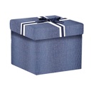 Scatola Cartone Blu Quadro 30x30x28 cm