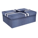 Scatola Cartone Blu Rettangolare cm43x34h24