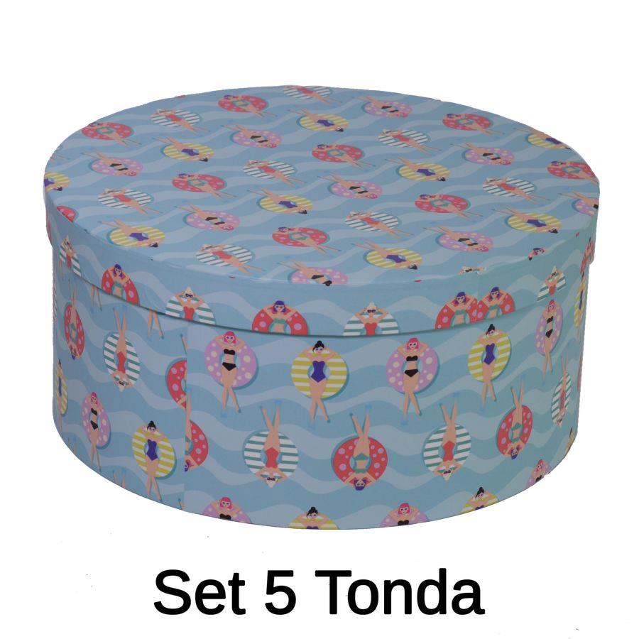 Scatola Cartone Piscina Tondo 40,5x17,8x33 cm