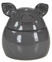Scatola ceramica grigio scuro 16,5 x 16,5 x 18 cm