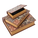 Scatola libro ecopelle mandala rettangolare 1-3 cm32x24h8