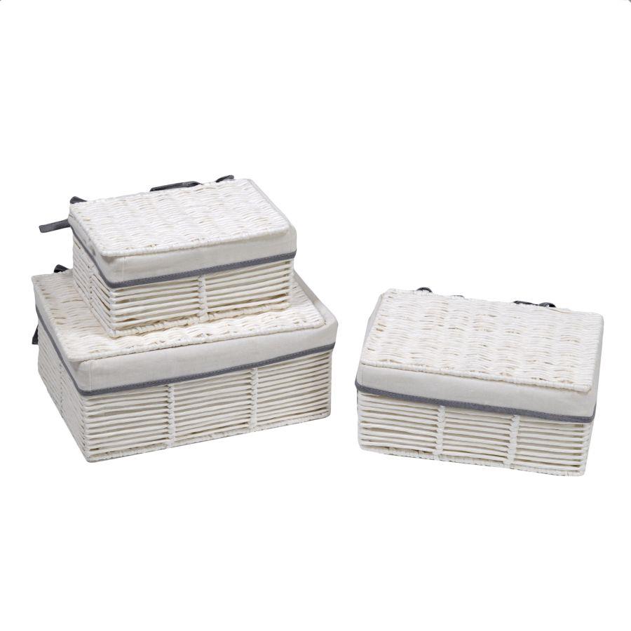 Scatola Paper Hilary Bianco cm38x27h17 - Stile e Organizzazione per il tuo Armadio