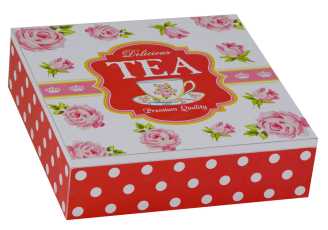 Scatola portathe delicious cm. 24 x 24 x 7