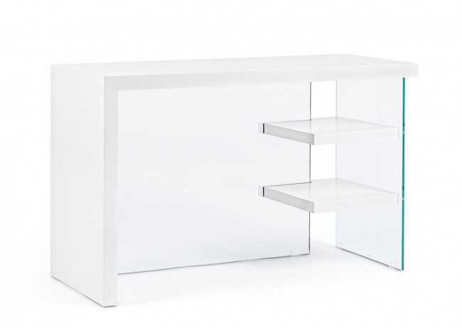 Scrivania in Legno Bianco 120x50 cm