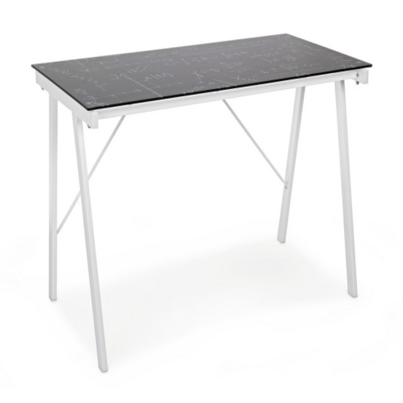 Scrivania Young Smoke in Vetro 113x58 cm