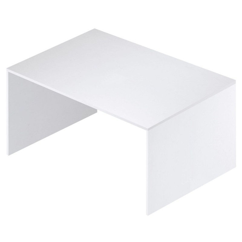 Scrivania piccola in legno bianco cenere 120x73x h73 cm