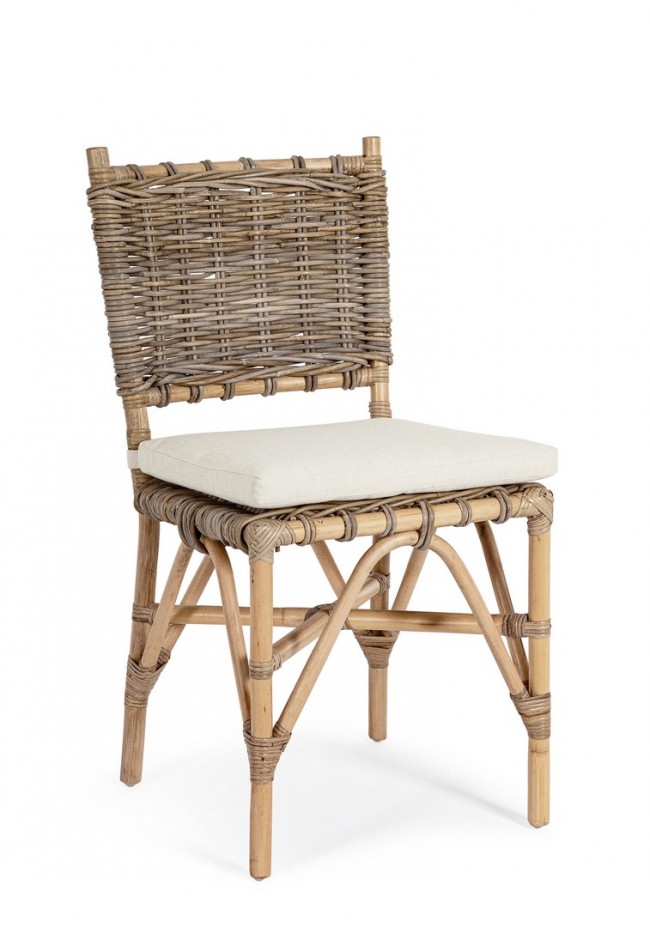 Sedia in Rattan Intrecciato C-C Tarifa