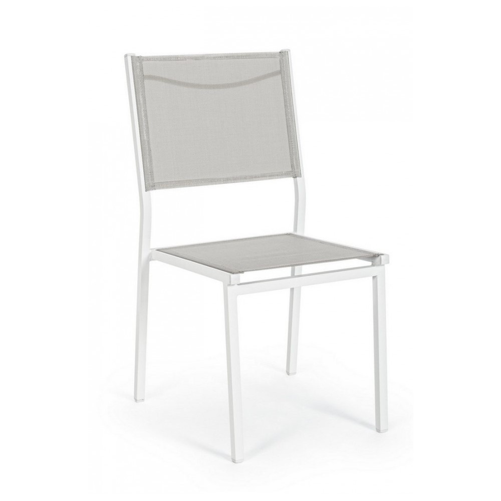 Sedia da esterno bianca Hilde Cloud - 46 x 57 x 88 cm