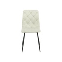 Sedia Imbottita Beige con Cuciture a Rombo  43x45x91 cm