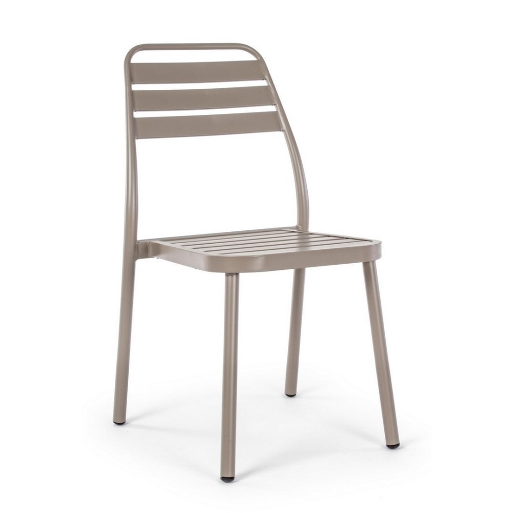 Sedia da esterno Lennie tortora - Dimensioni: 50x59x88,5 cm