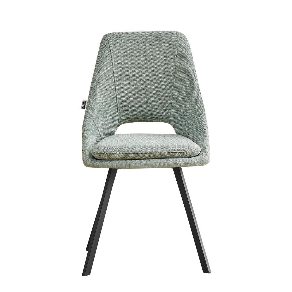 Sedia imbottita verde Blauss  85x56x48 cm