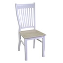 Sedia in legno bianco Bratislava - Dimensioni: 42x41x52 cm