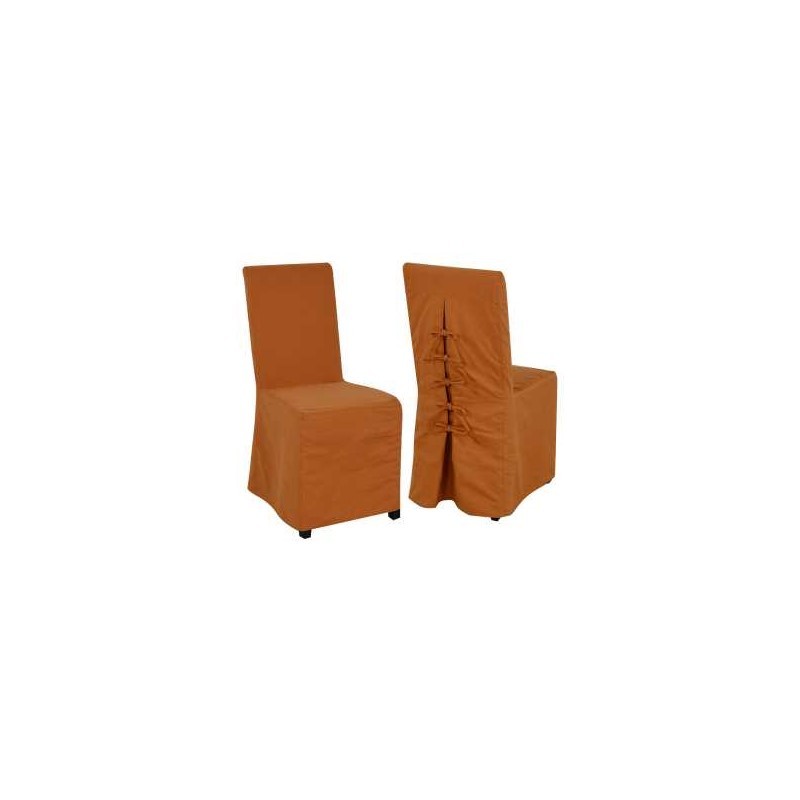 Sedia in tessuto arancio 47x57 h 100