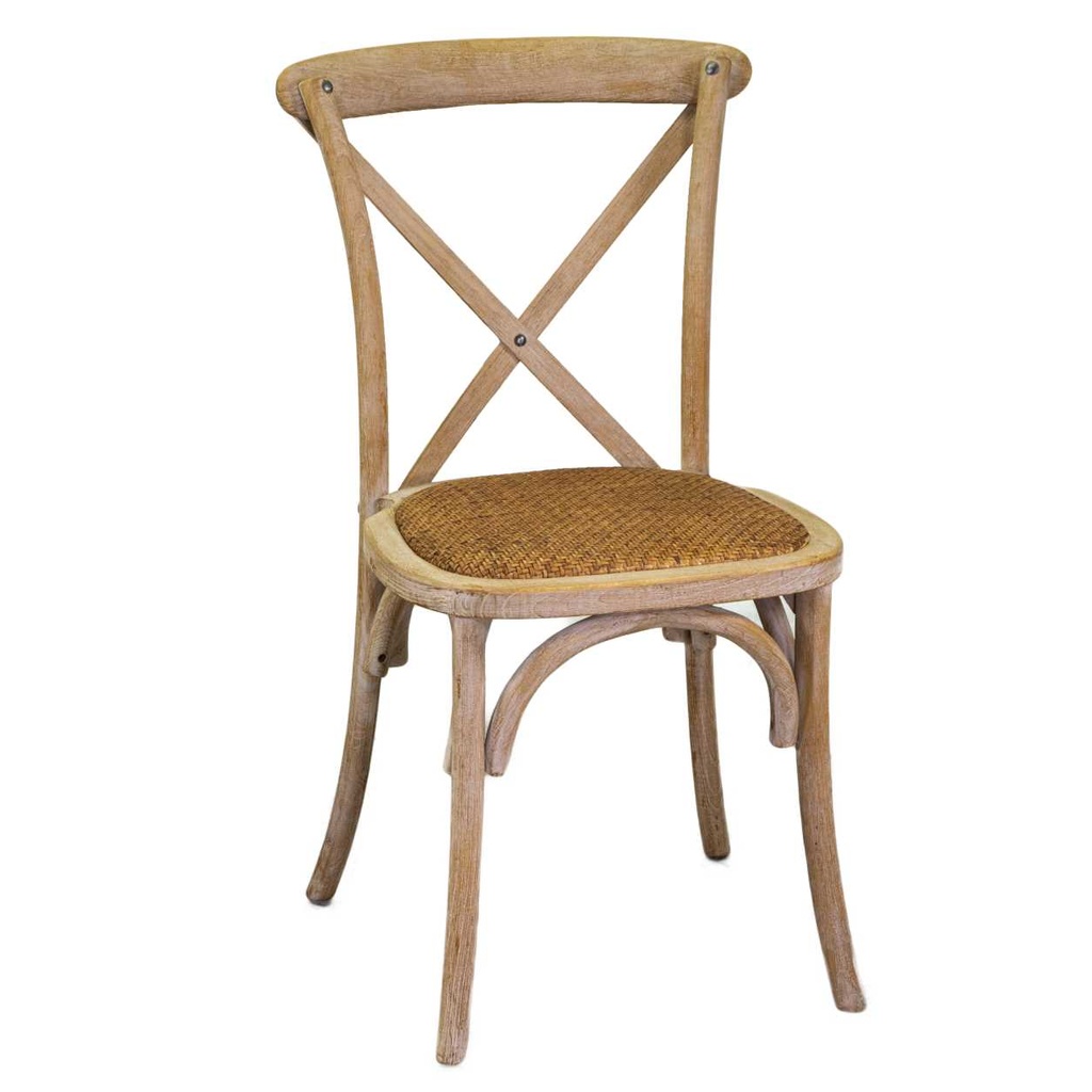 Sedia legno impilabile, stile retro', naturale, 51x55x46,5/89h cm