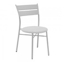 Sedia da giardino bianca in polirattan, 45 x 56 x h86 cm