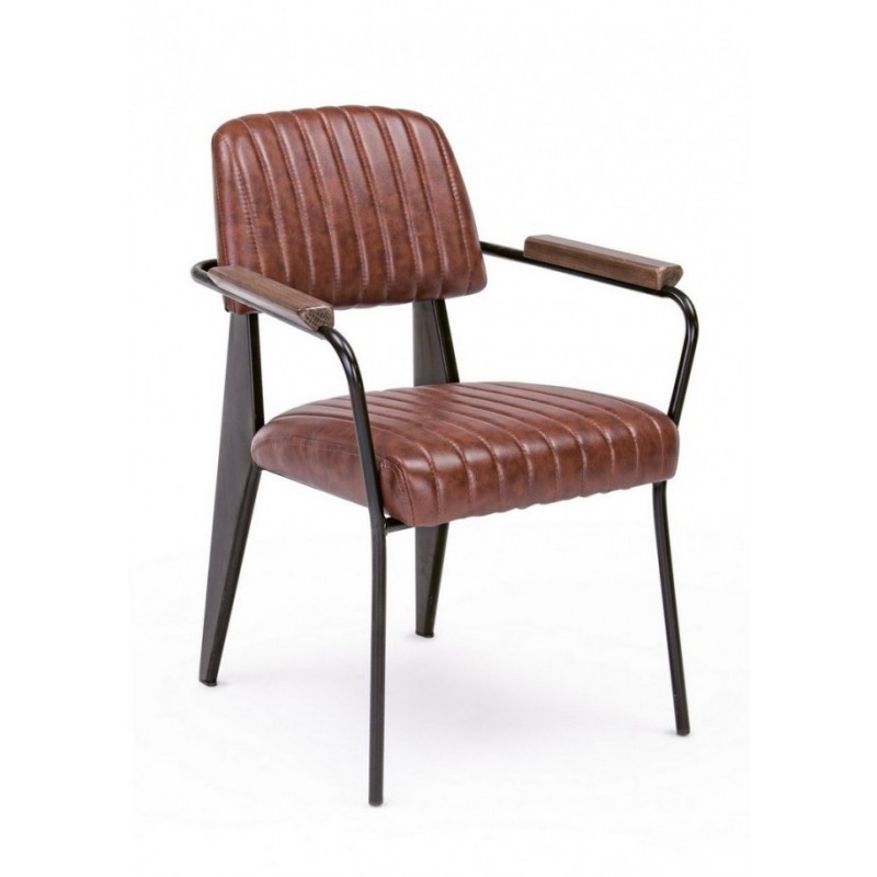 Sedia vintage  C-BR Nelly arancio scuro vintage 60x63x84h cm