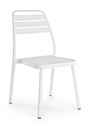 Sedie alluminio bianco Lennie - 50x59x88.5 cm