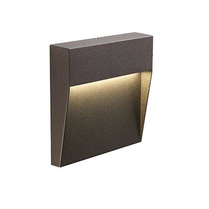 Segnapasso LED 3W 4000K Quadrato Caffè
