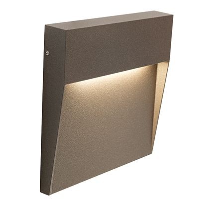 Segnapasso LED 6W 4000K Geo Square Caffè