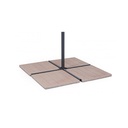 Set 4 marmette cemento betulla 50x50 20kg