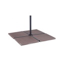 Set di marmette cemento iroko 50x50 - 20kg