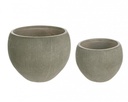Set2 Vaso Brush Sfera Salvia - Ø39,5a x 30h; Ø51a x 39h