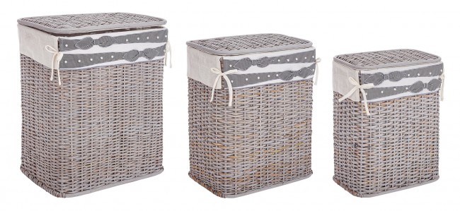 Set3 P.Biancheria Elegante Rettangolare Grigio
