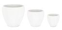 Set3 Vaso Halong To Bianco in Fibra di Cemento e Argilla