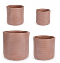 Set4 Vaso Tressage Cil Terracotta