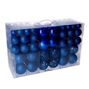 Confezione di 100 sfere di plastica blu cmø4,6,8