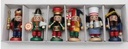 Confezione di 6 soldatini di legno cm27x4h14