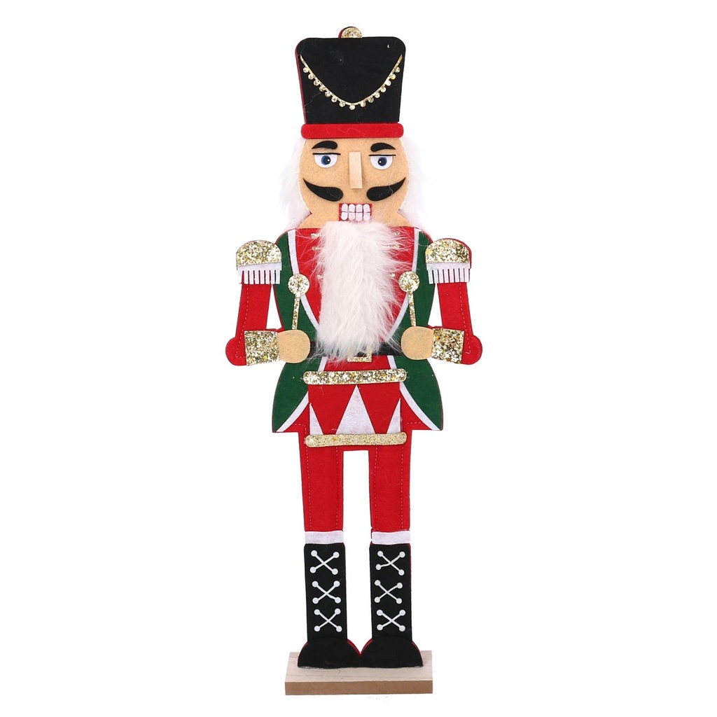 Soldatino in legno rosso 21x6x54 cm
