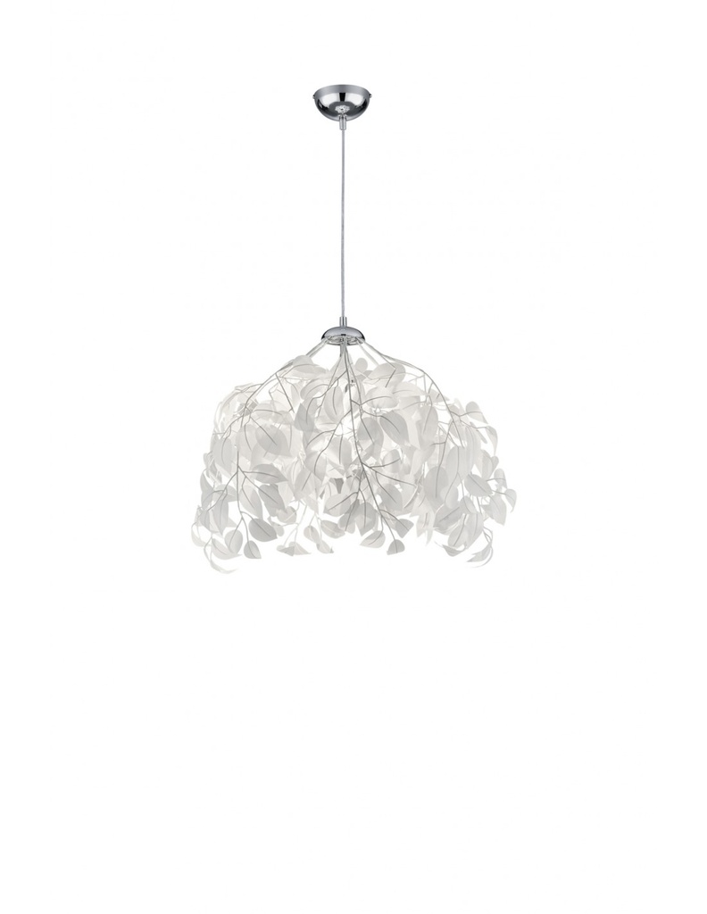 Lampada Sospensione Foglie Bianche Lavabili Leavy Ø38 cm