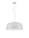 Lampada a Sospensione Moderna con Calotta Metallica Bianca - 4 Luci