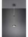 Lampada a Sospensione Disco Pendente LED Integrato Antracite