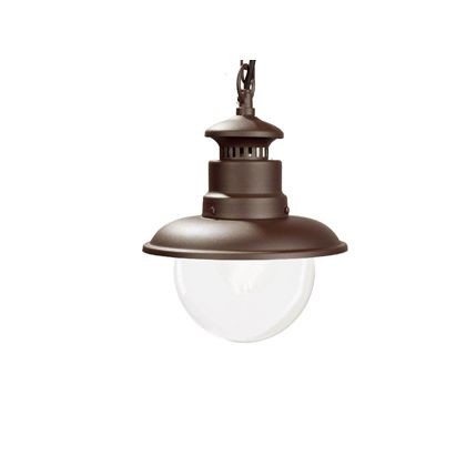 Sospensione E27 Calipso Caffè - Struttura in Metallo, Lampada a Risparmio Energetico, Altezza Max 145mm